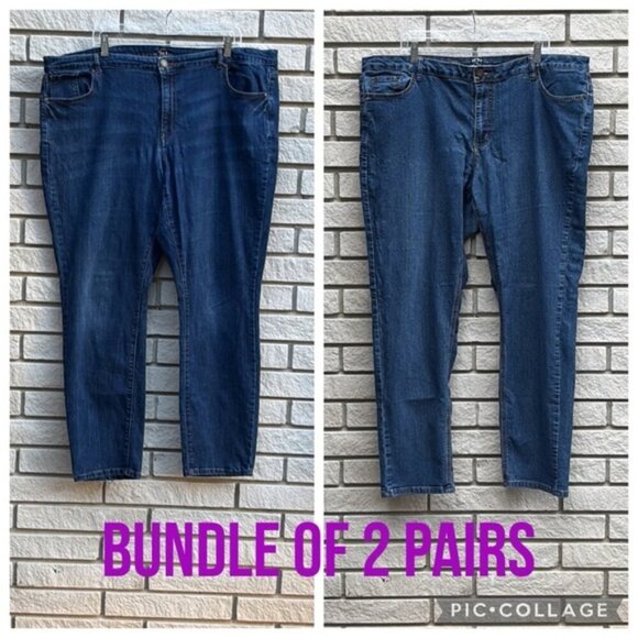 Love and Legend Straight Leg Jean Bundle (2pr) Sz 22 - Picture 1 of 15
